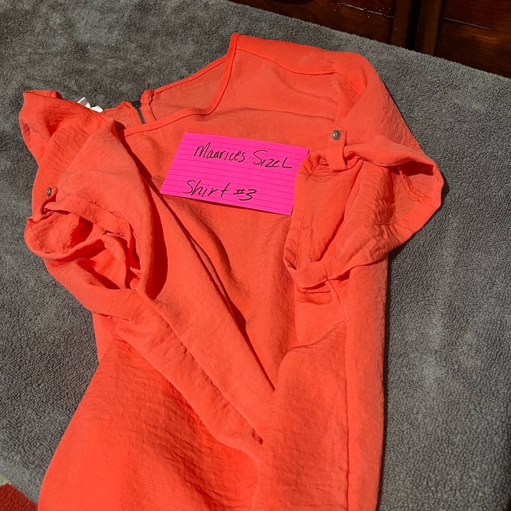 Maurices Women's Orange Blouse